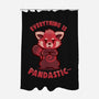 Sarcastic Pandastic-none polyester shower curtain-TechraNova