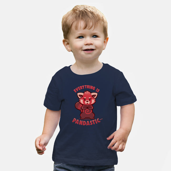 Sarcastic Pandastic-baby basic tee-TechraNova