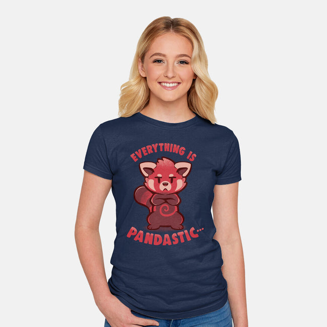 Sarcastic Pandastic-womens fitted tee-TechraNova
