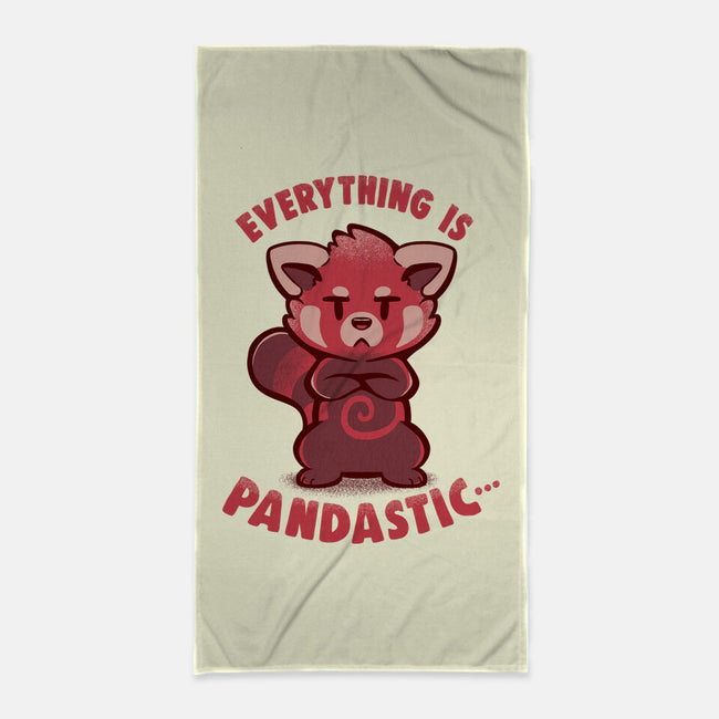 Sarcastic Pandastic-none beach towel-TechraNova