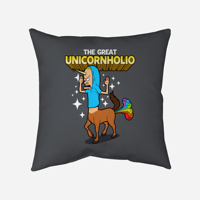 The Great Unicornholio-none removable cover w insert throw pillow-Boggs Nicolas