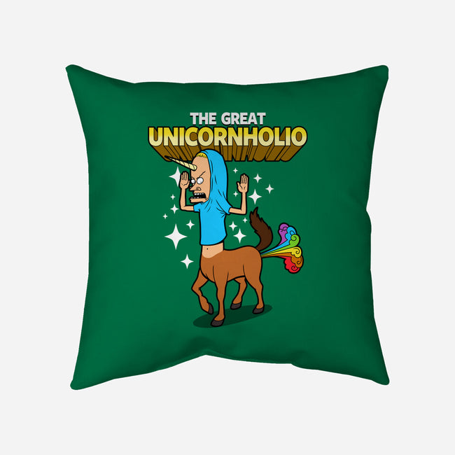 The Great Unicornholio-none removable cover w insert throw pillow-Boggs Nicolas