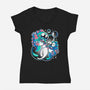Bubble Brothers-womens v-neck tee-estudiofitas