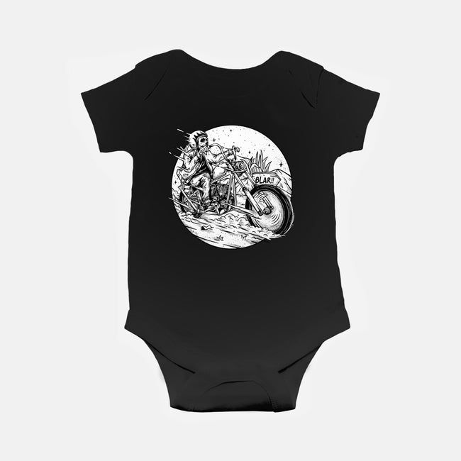 Death Rider Chopper-baby basic onesie-Slikfreakdesign