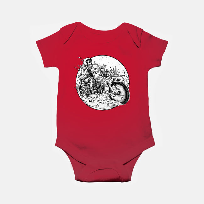 Death Rider Chopper-baby basic onesie-Slikfreakdesign
