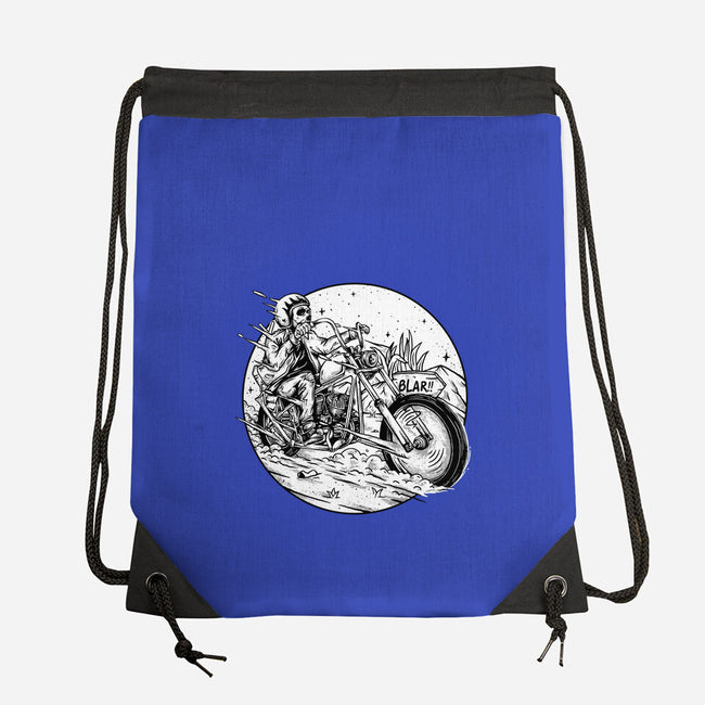 Death Rider Chopper-none drawstring bag-Slikfreakdesign