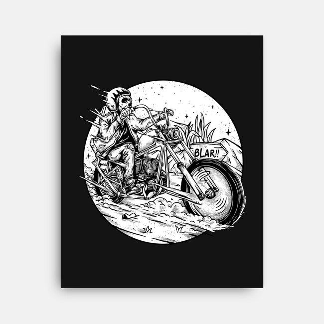 Death Rider Chopper-none stretched canvas-Slikfreakdesign