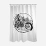 Death Rider Chopper-none polyester shower curtain-Slikfreakdesign