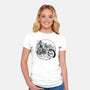Death Rider Chopper-womens fitted tee-Slikfreakdesign
