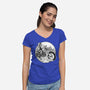 Death Rider Chopper-womens v-neck tee-Slikfreakdesign