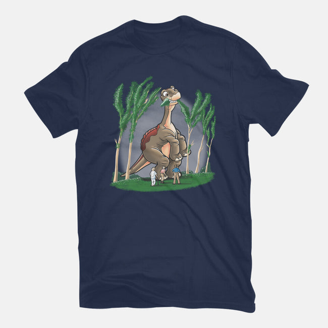 Littlefoot Park-womens basic tee-trheewood