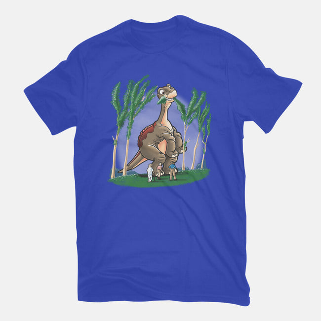 Littlefoot Park-womens basic tee-trheewood