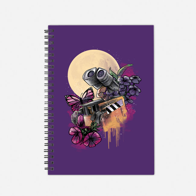 Moonlight Robot-none dot grid notebook-fanfabio