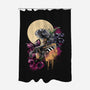 Moonlight Robot-none polyester shower curtain-fanfabio