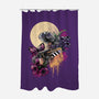 Moonlight Robot-none polyester shower curtain-fanfabio