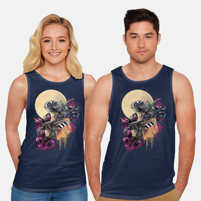 Moonlight Robot-unisex basic tank-fanfabio