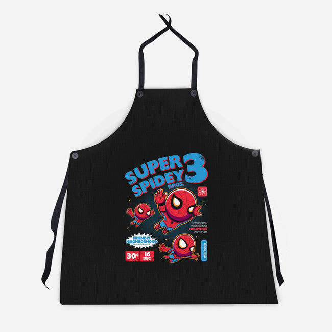Super Spidey Bros-unisex kitchen apron-yumie