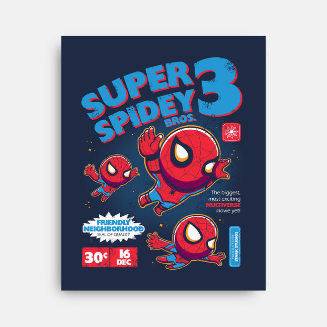 Super Spidey Bros-none stretched canvas-yumie