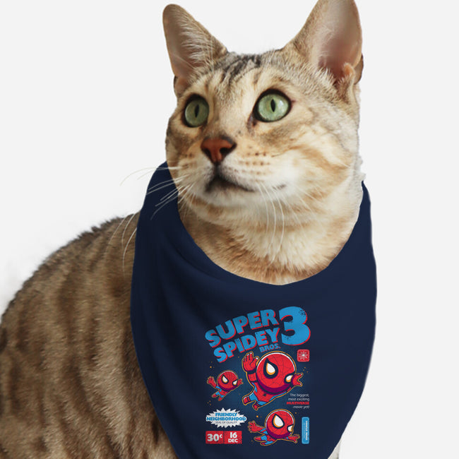 Super Spidey Bros-cat bandana pet collar-yumie