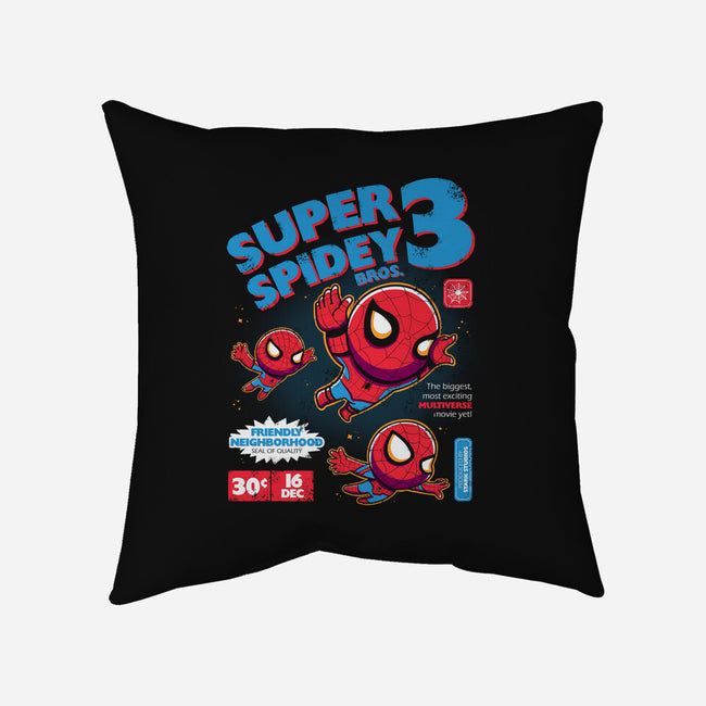 Super Spidey Bros-none removable cover w insert throw pillow-yumie