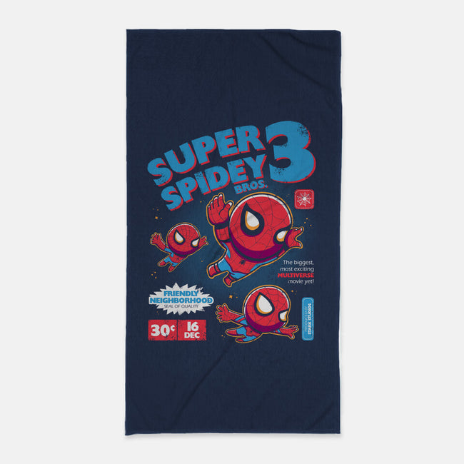 Super Spidey Bros-none beach towel-yumie
