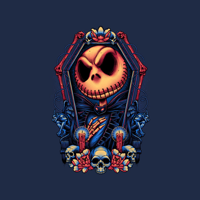 All Hail The Pumpkin King-none removable cover w insert throw pillow-glitchygorilla