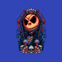 All Hail The Pumpkin King-none removable cover w insert throw pillow-glitchygorilla