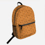 Orange Leopards-none all over print backpack bag-Focusnik
