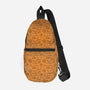 Orange Leopards-none all over print sling bag-Focusnik