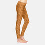 Orange Leopards-womens all over print full length leggings-Focusnik