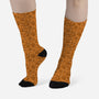 Orange Leopards-unisex all over print crew socks-Focusnik