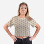 Corgi-womens all over print cropped tee-Focusnik