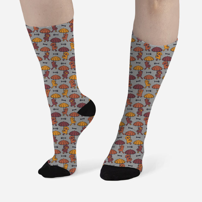 It's Raining Cats And Dogs-unisex all over print crew socks-tobefonseca
