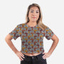It's Raining Cats And Dogs-womens all over print cropped tee-tobefonseca