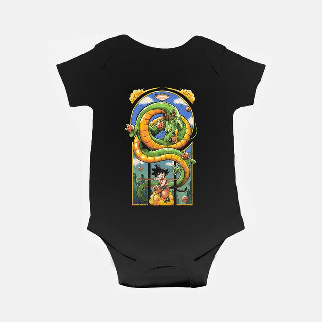 Dragon Kid-baby basic onesie-Arigatees