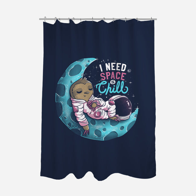 I Need Space To Chill-none polyester shower curtain-tobefonseca