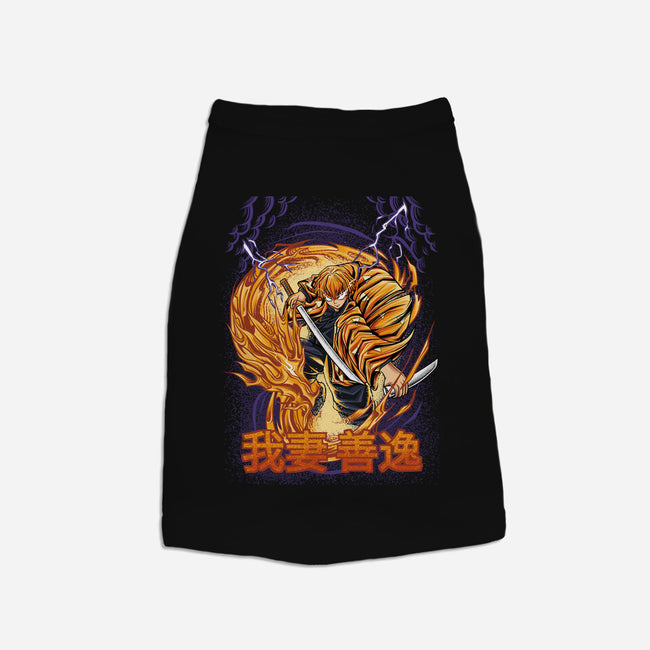 Lightning Breathing-dog basic pet tank-alanside