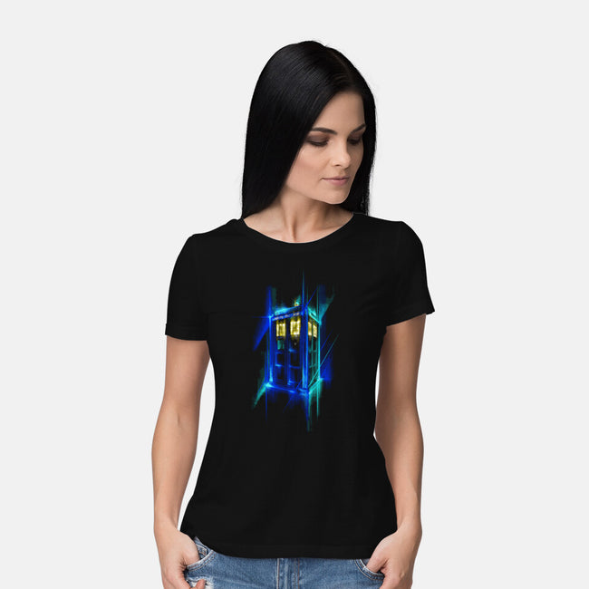 Time And Space-womens basic tee-sebasebi