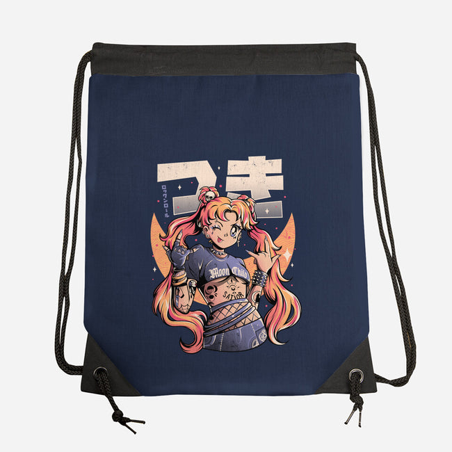 Moon Child-none drawstring bag-eduely