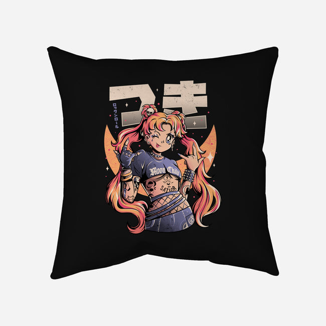 Moon Child-none removable cover w insert throw pillow-eduely