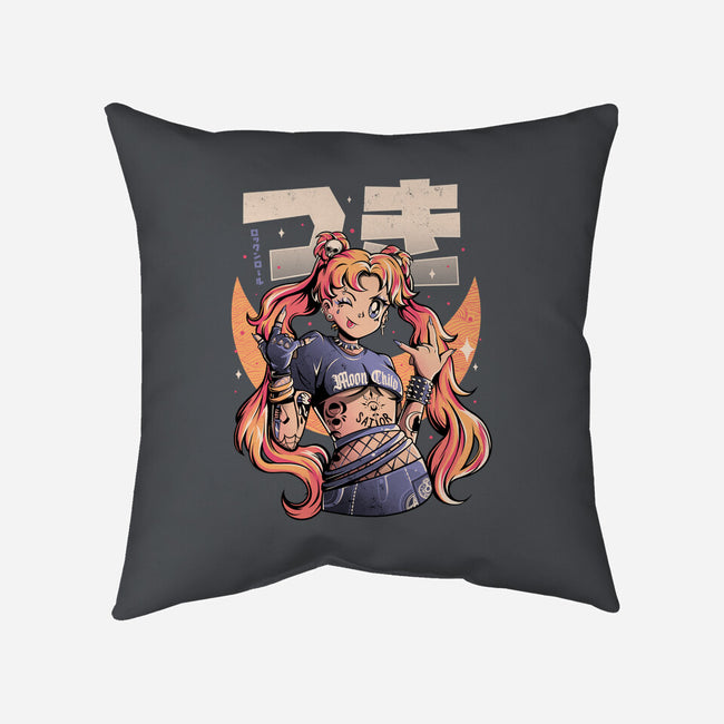 Moon Child-none removable cover w insert throw pillow-eduely