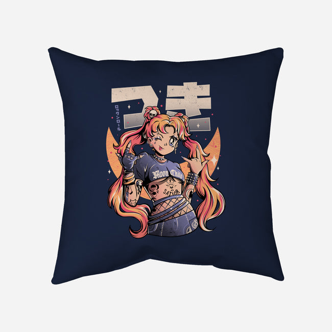 Moon Child-none removable cover w insert throw pillow-eduely