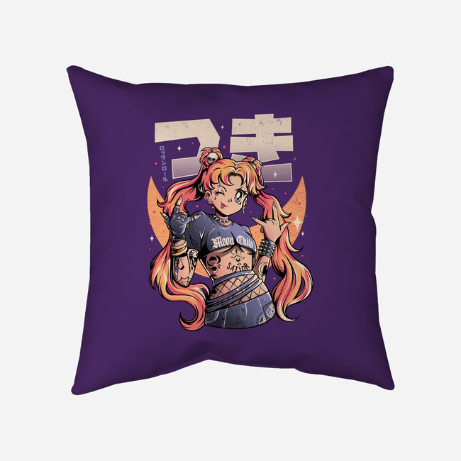 Moon Child-none removable cover w insert throw pillow-eduely