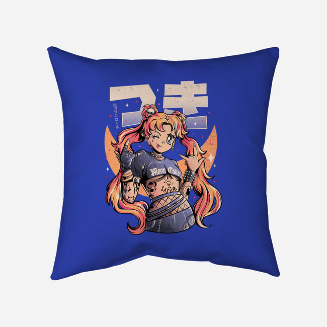 Moon Child-none removable cover w insert throw pillow-eduely