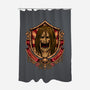 Attack Badge-none polyester shower curtain-spoilerinc