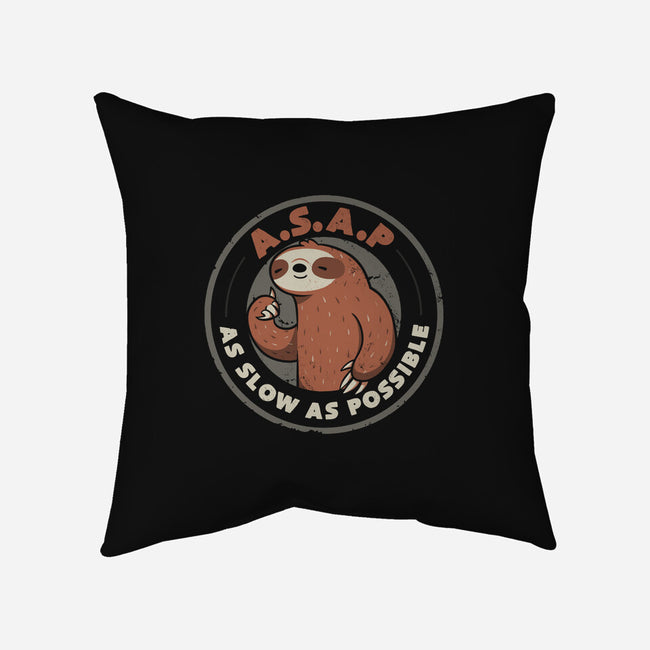 As Slow As Possible-none removable cover w insert throw pillow-eduely