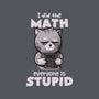 Math Cat-none stretched canvas-eduely
