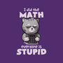 Math Cat-none stretched canvas-eduely