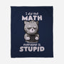 Math Cat-none fleece blanket-eduely