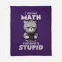 Math Cat-none fleece blanket-eduely